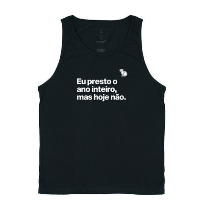 CAMISETA REGATA CARNAVAL EU PRESTO O ANO TODO