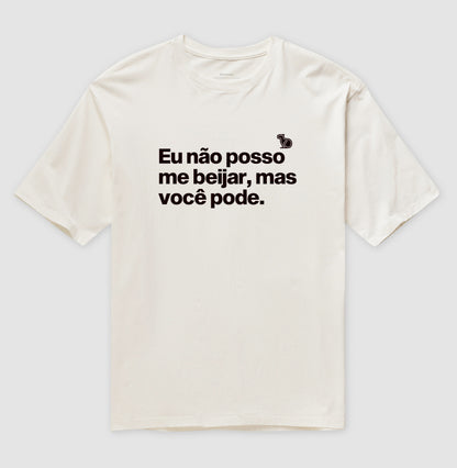 CAMISETA OVERSIZED CARNAVAL VOCÊ PODE ME BEIJAR