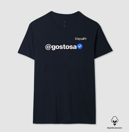 CAMISETA ALGODÃO PERUANO ACADEMIA VERIFICADA COMO UMA GOSTOSA