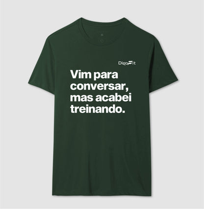 CAMISETA ACADEMIA VIM PARA CONVERSAR
