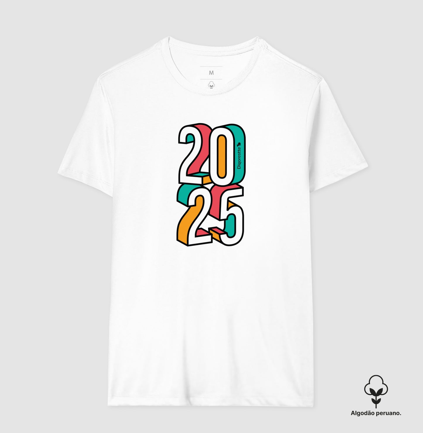 CAMISETA ALGODÃO PERUANO ANO NOVO 2025