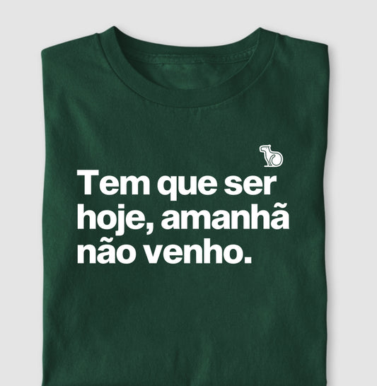 CAMISETA CARNAVAL AMANHÃ NÃO VENHO