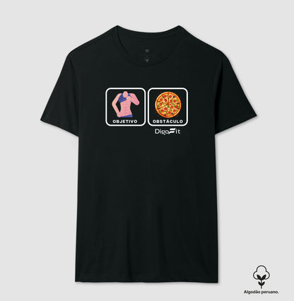 CAMISETA ALGODÃO PERUANO ACADEMIA OBJETIVO X OBSTÁCULO