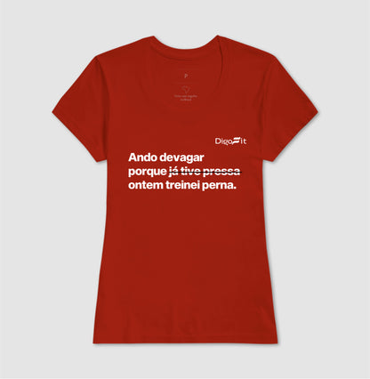 CAMISETA ACADEMIA ONTEM EU TREINEI PERNA