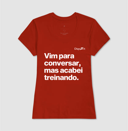 CAMISETA ACADEMIA VIM PARA CONVERSAR