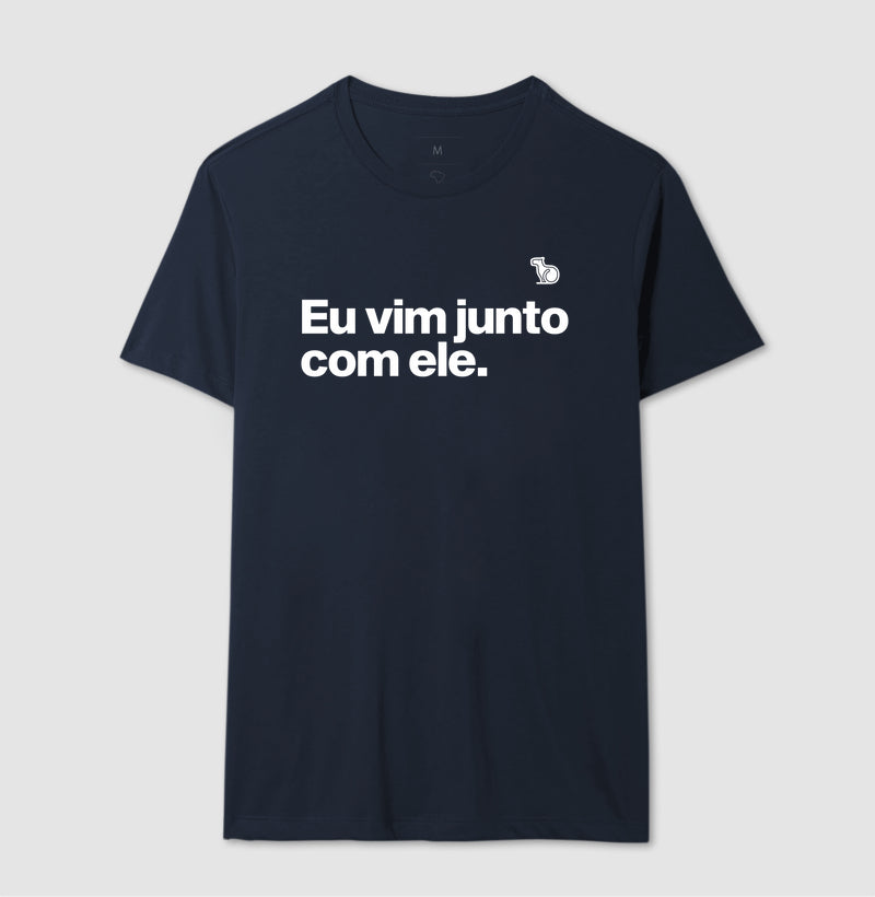 CAMISETA CASAL EU VIM JUNTO COM ELE
