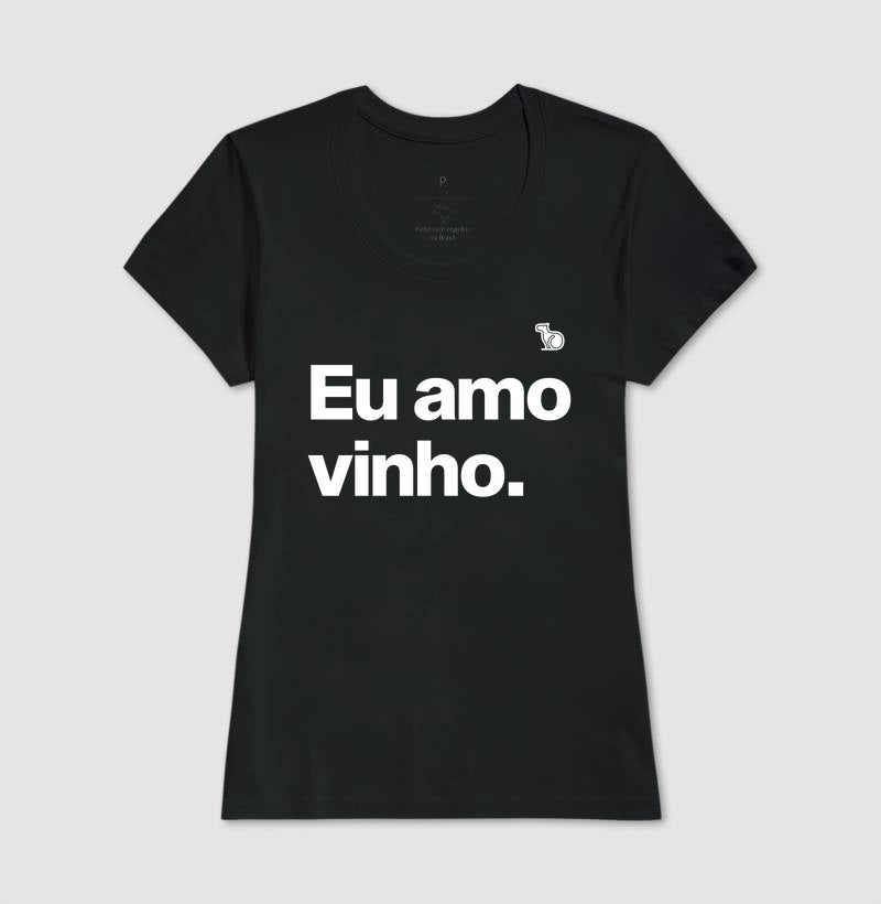 CAMISETA CASAL EU AMO VINHO