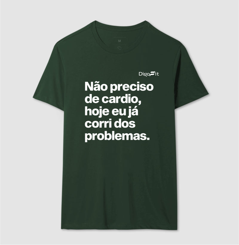 CAMISETA ACADEMIA HOJE EU CORRI DOS PROBLEMAS