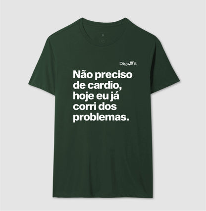 CAMISETA ACADEMIA HOJE EU CORRI DOS PROBLEMAS