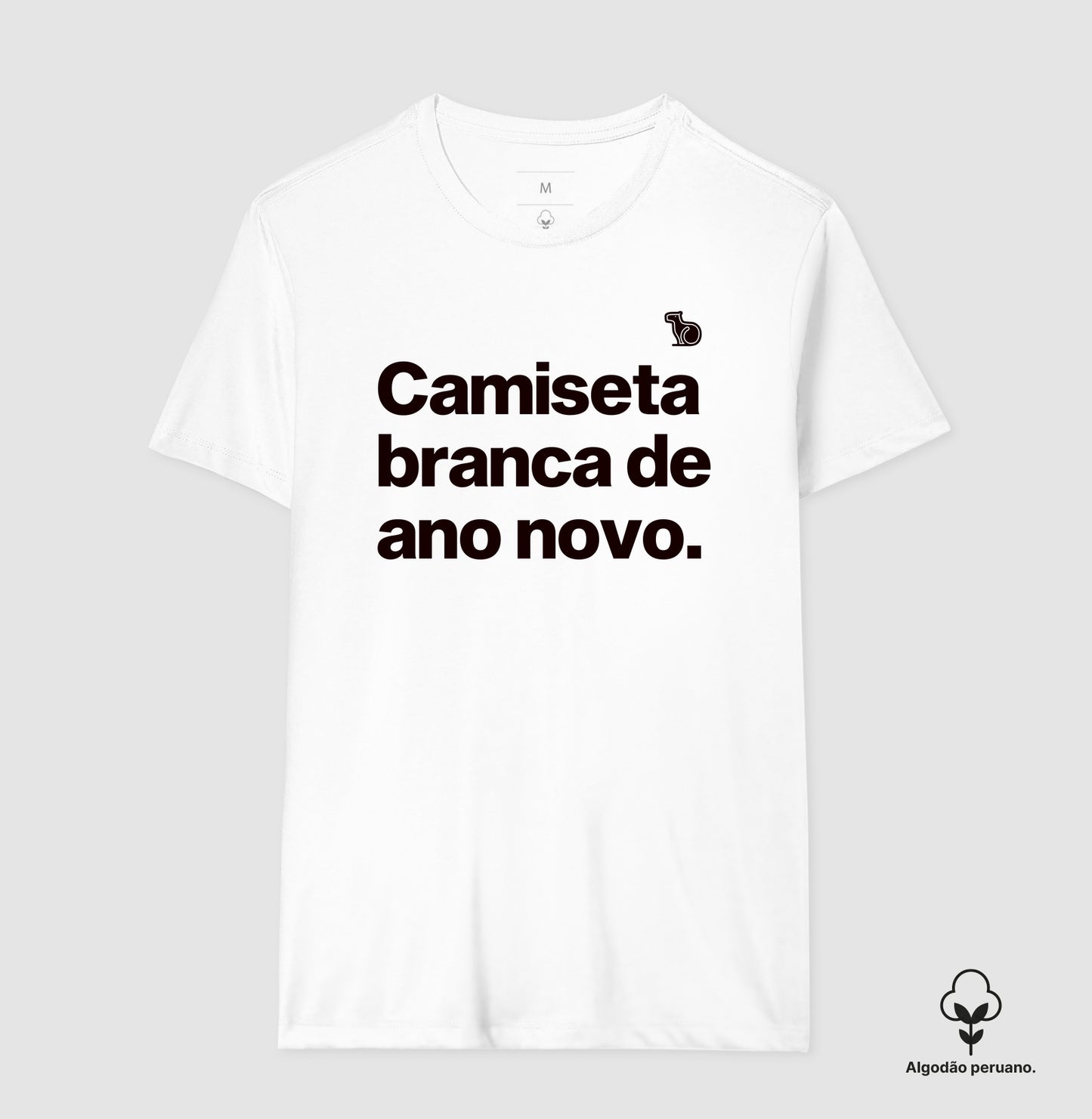 CAMISETA PRIME CAMISETA BRANCA DE ANO NOVO