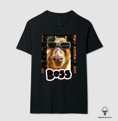CAMISETA ALGODÃO PERUANO THE BOSS