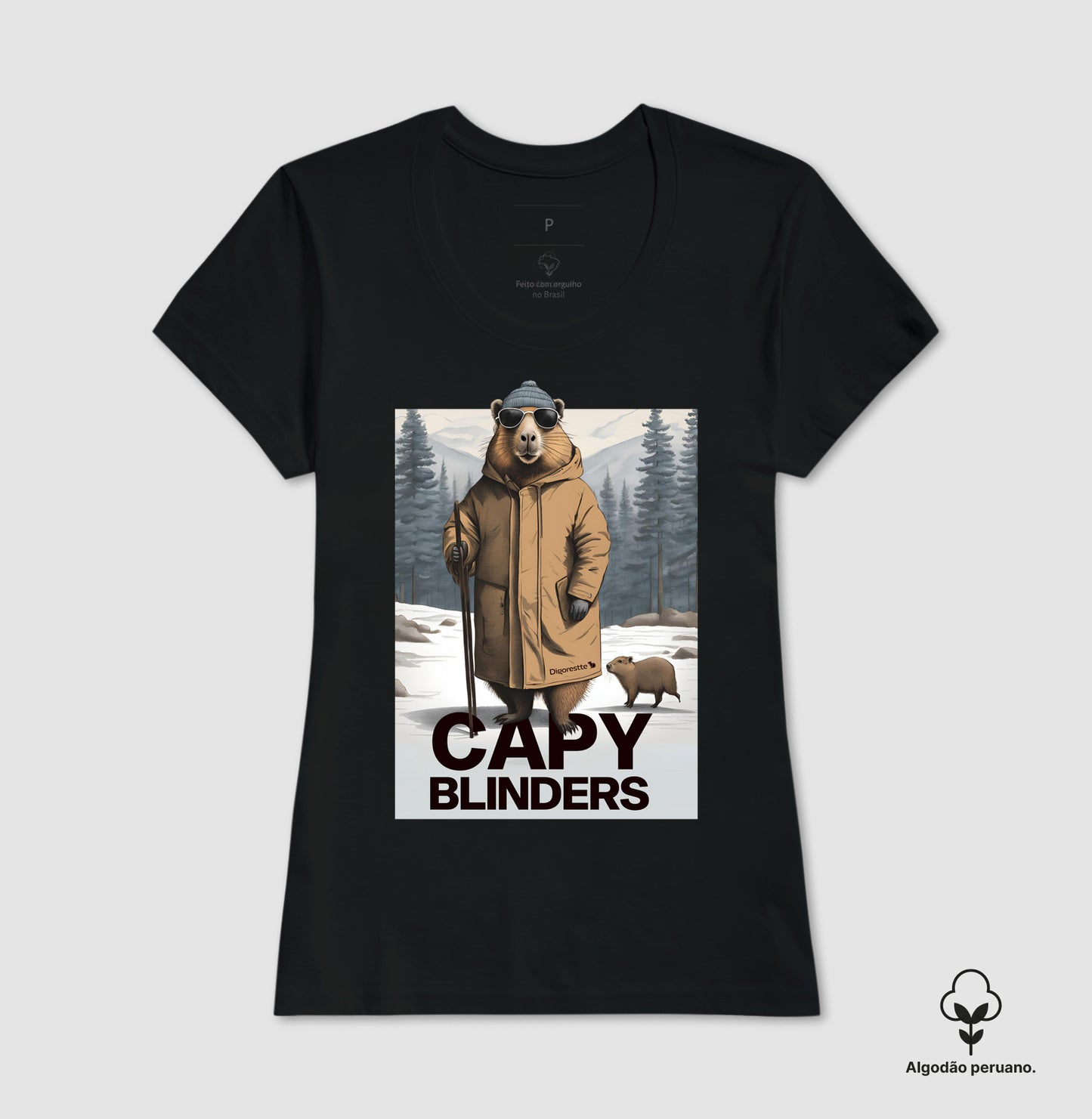 CAMISETA ALGODÃO PERUANO CAPY BLINDERS