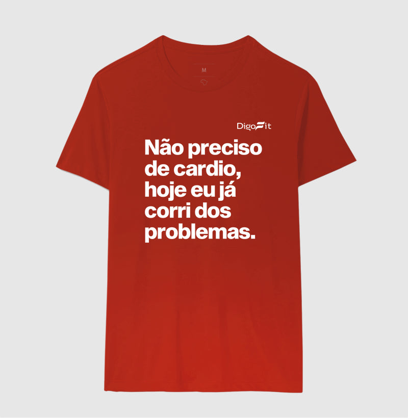 CAMISETA ACADEMIA HOJE EU CORRI DOS PROBLEMAS