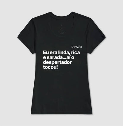 CAMISETA ACADEMIA LINDA RICA E SARADA