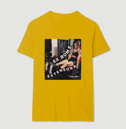 CAMISETA ACADEMIA EX BOM É EXTENSORA