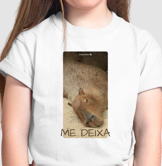 CAMISETA INFANTIL CAPIVARA ME DEIXA