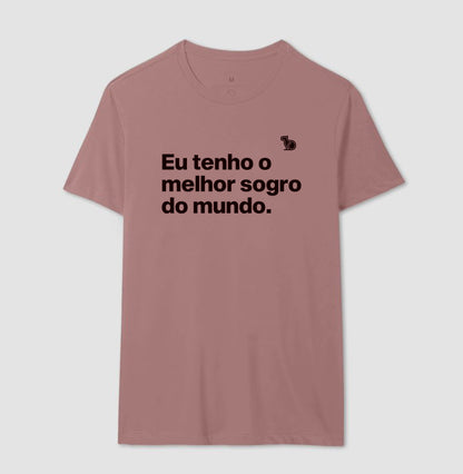 CAMISETA EU TENHO O MELHOR SOGRO DO MUNDO