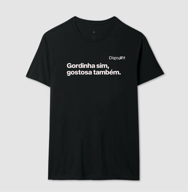 CAMISETA ACADEMIA GORDINHA SIM GOSTOSA TAMBÉM