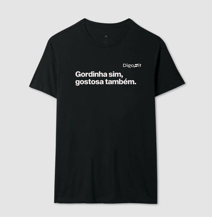 CAMISETA ACADEMIA GORDINHA SIM GOSTOSA TAMBÉM