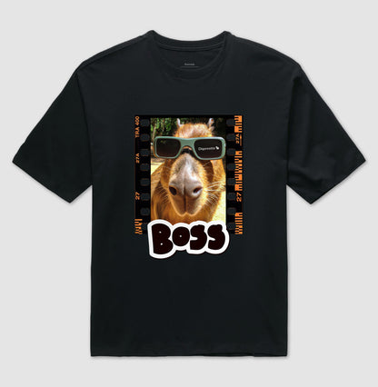 CAMISETA OVERSIZED CAPIVARA THE BOSS