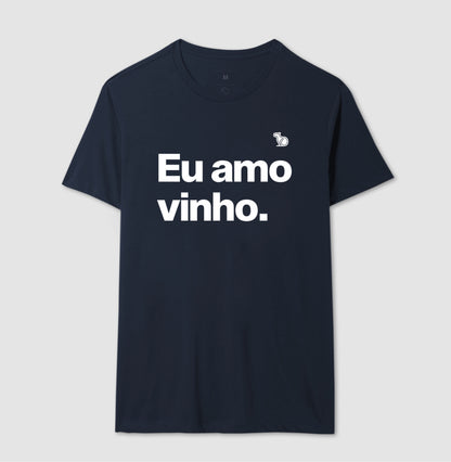 CAMISETA CASAL EU AMO VINHO