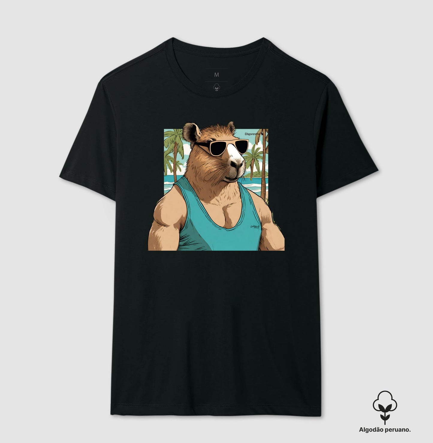 CAMISETA ALGODÃO PERUANO CAPYBARA SUN