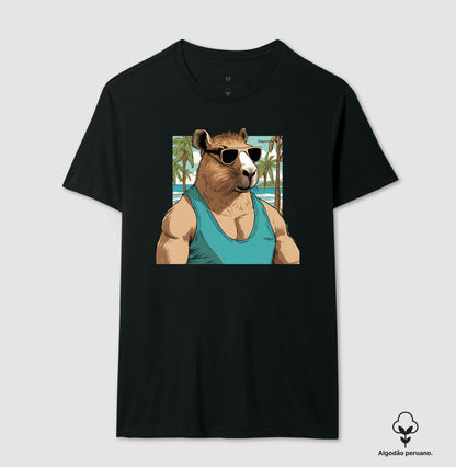 CAMISETA ALGODÃO PERUANO CAPYBARA SUN