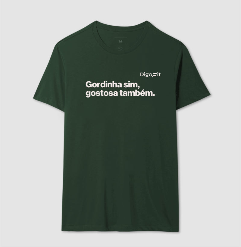 CAMISETA ACADEMIA GORDINHA SIM GOSTOSA TAMBÉM