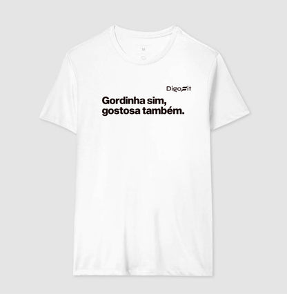 CAMISETA ACADEMIA GORDINHA SIM GOSTOSA TAMBÉM