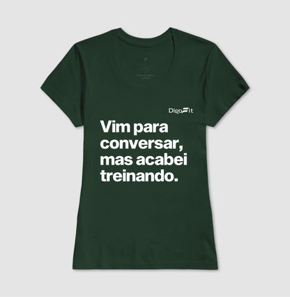 CAMISETA ACADEMIA VIM PARA CONVERSAR