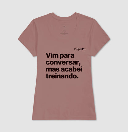 CAMISETA ACADEMIA VIM PARA CONVERSAR