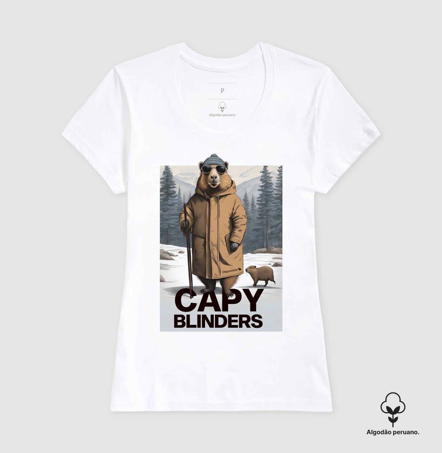 CAMISETA ALGODÃO PERUANO CAPY BLINDERS