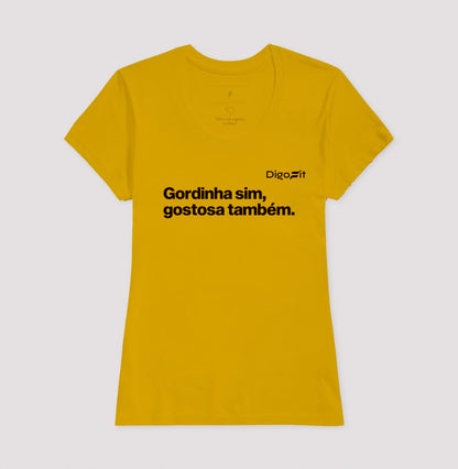 CAMISETA ACADEMIA GORDINHA SIM GOSTOSA TAMBÉM