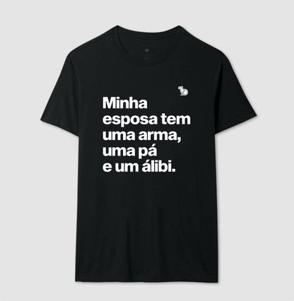 CAMISETA ESPOSA COM ÁLIBI