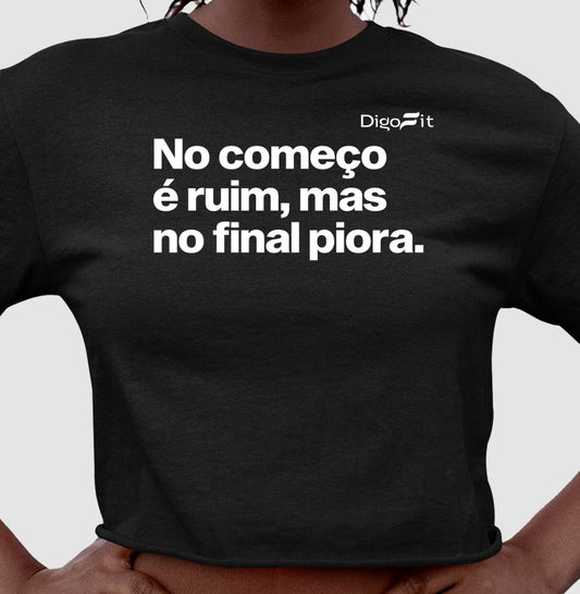 CROPPED ACADEMIA NO COMEÇO É RUIM MAS NO FINAL PIORA