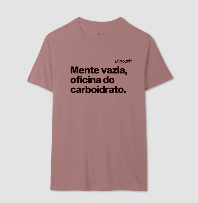 CAMISETA ACADEMIA MENTE VAZIA OFICINA DO CARBOIDRATO