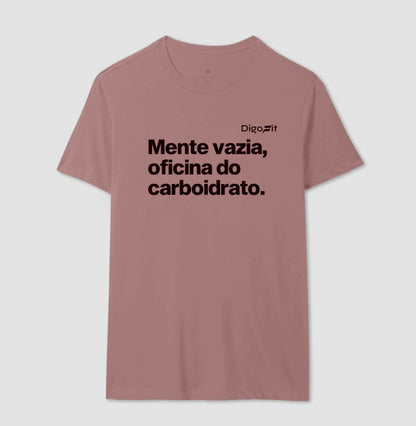 CAMISETA ACADEMIA MENTE VAZIA OFICINA DO CARBOIDRATO