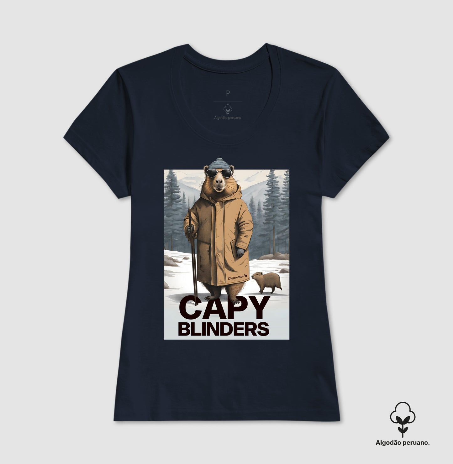 CAMISETA ALGODÃO PERUANO CAPY BLINDERS