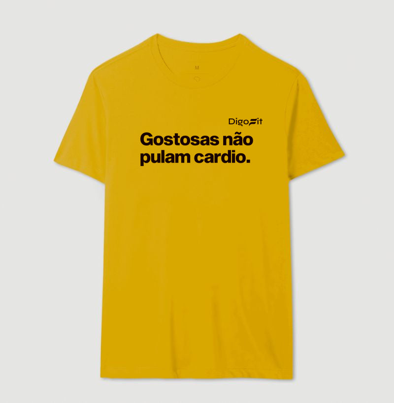 CAMISETA ACADEMIA GOSTOSAS NÃO PULAM CARDIO