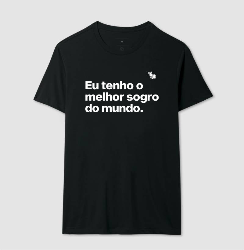 CAMISETA EU TENHO O MELHOR SOGRO DO MUNDO