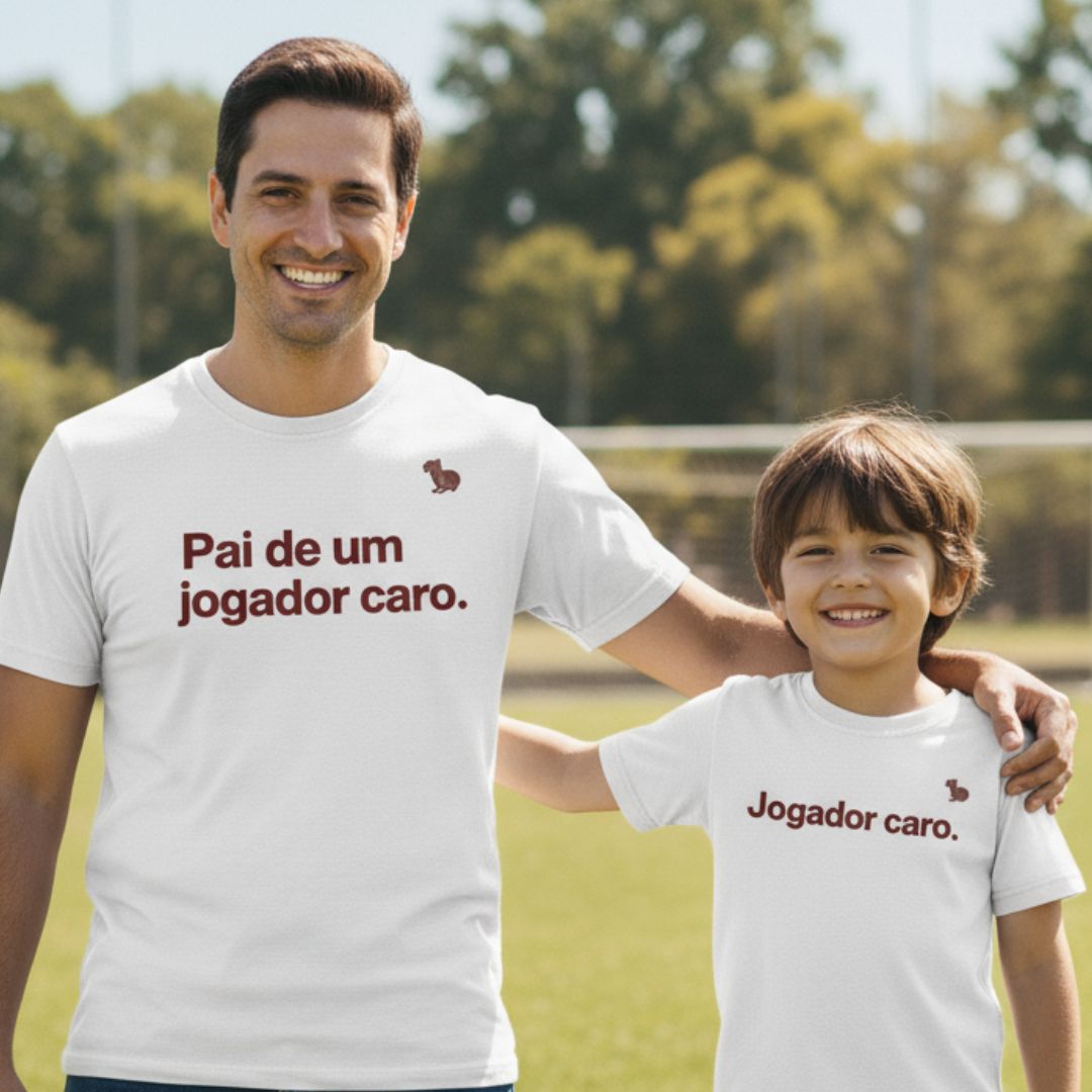 KIT CAMISETAS PAIS DE JOGARES CAROS