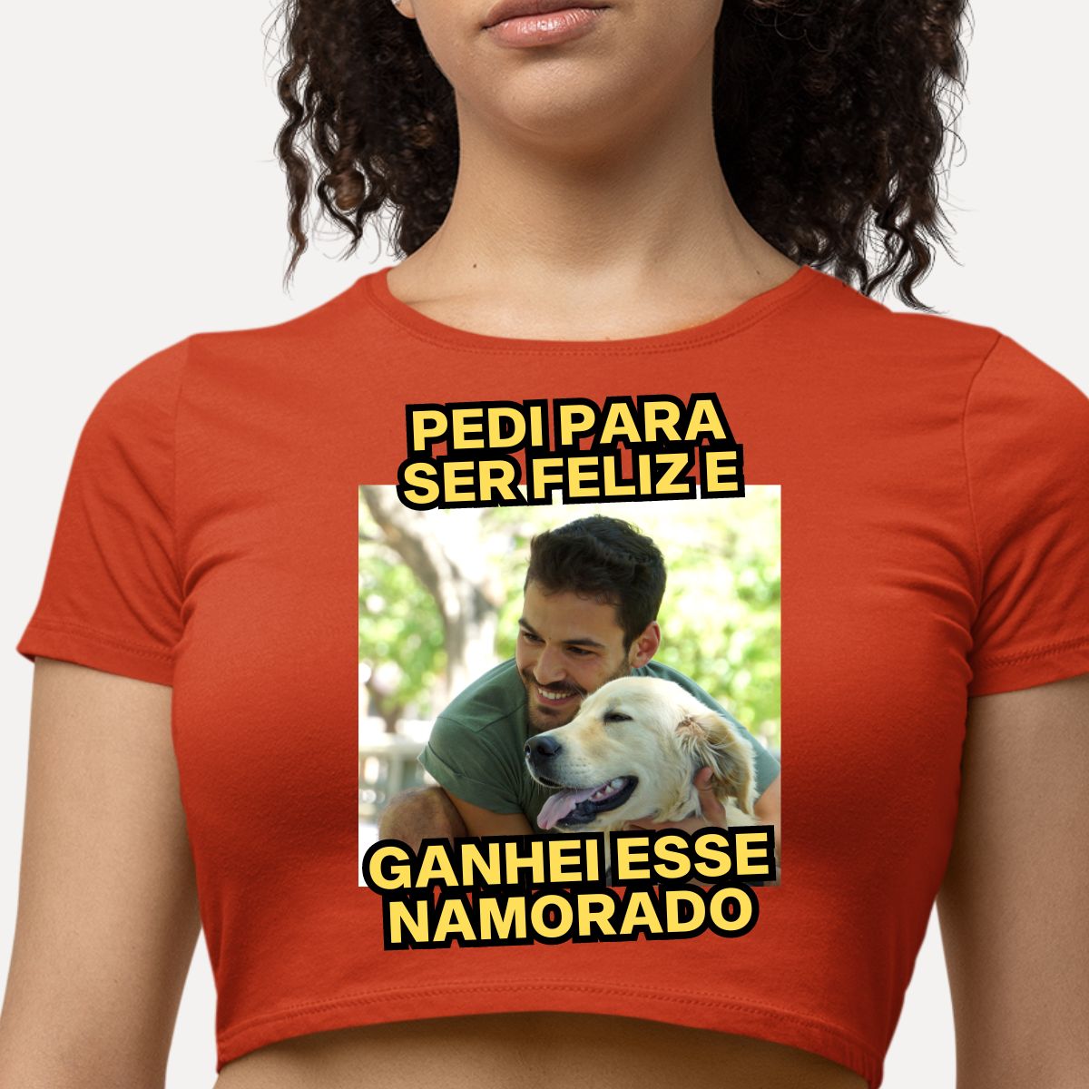 CROPPED PERSONALIZADO COM FOTO - NAMORADO