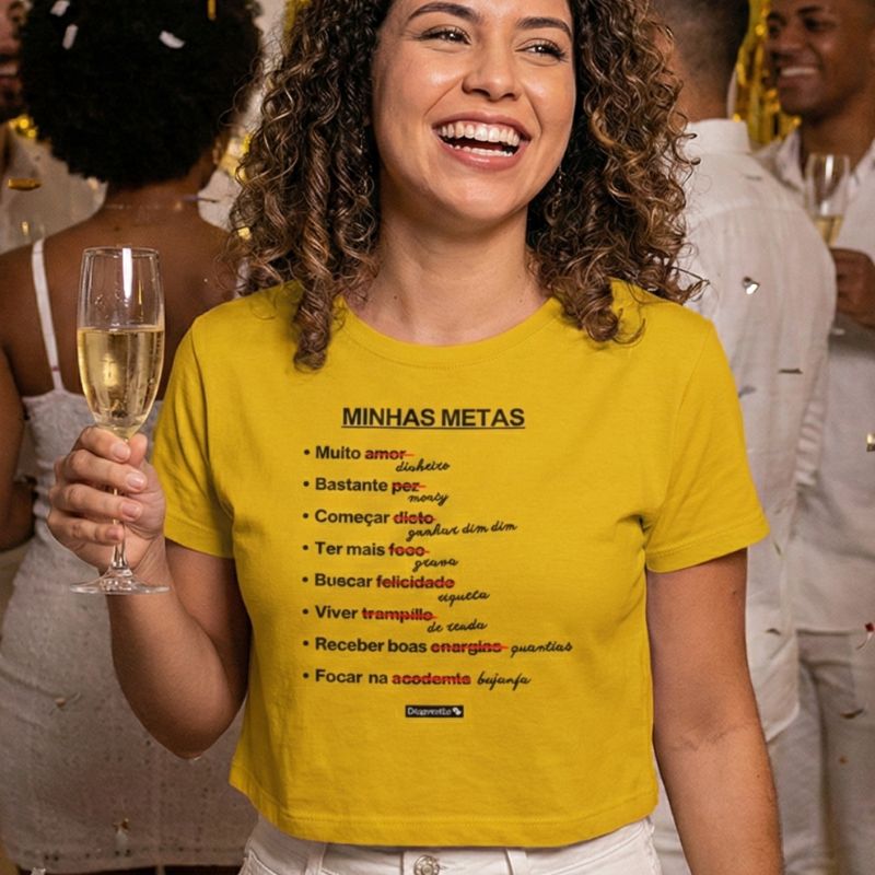 CAMISETA / CROPPED ANO NOVO MINHAS METAS