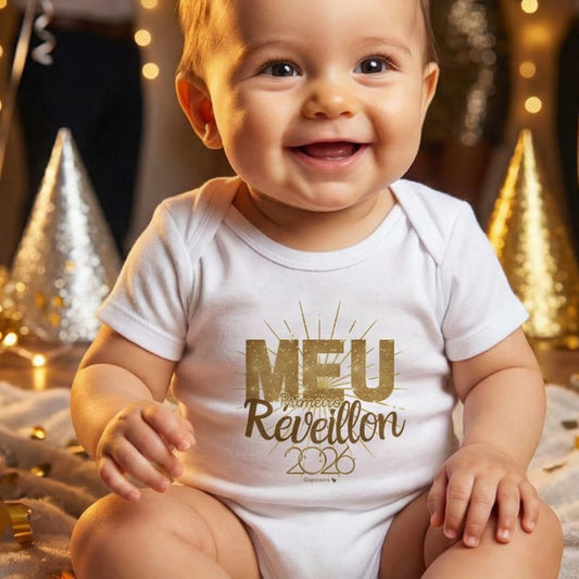 BODY INFANTIL ANO NOVO MEU PRIMEIRO RÉVEILLON