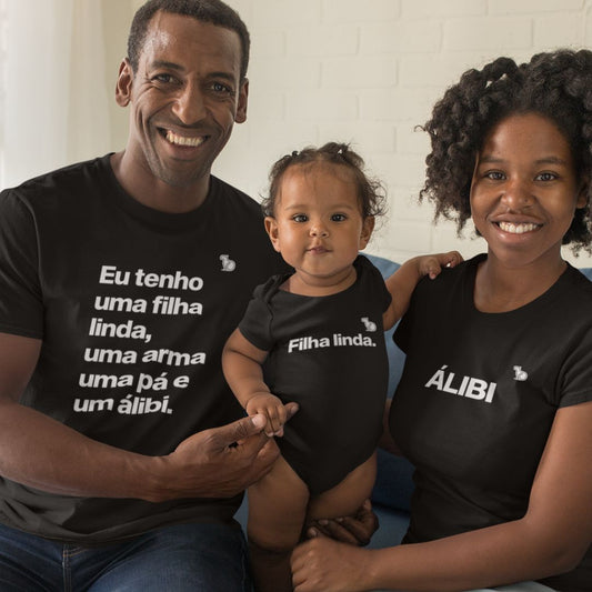 KIT CAMISETAS PAI COM ÁLIBI