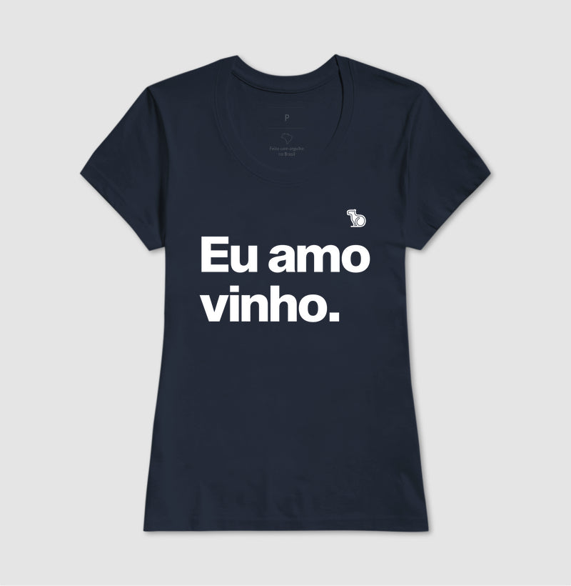 CAMISETA CASAL EU AMO VINHO