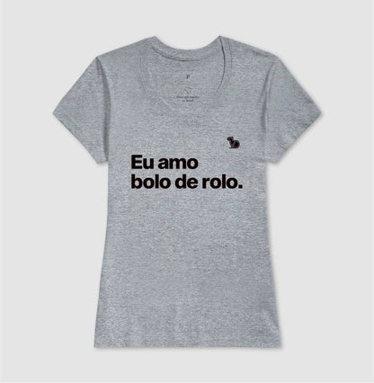 CAMISETA CASAL EU AMO BOLO DE ROLO