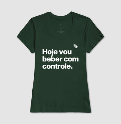 CAMISETA CARNAVAL HOJE EU VOU BEBER COM CONTROLE