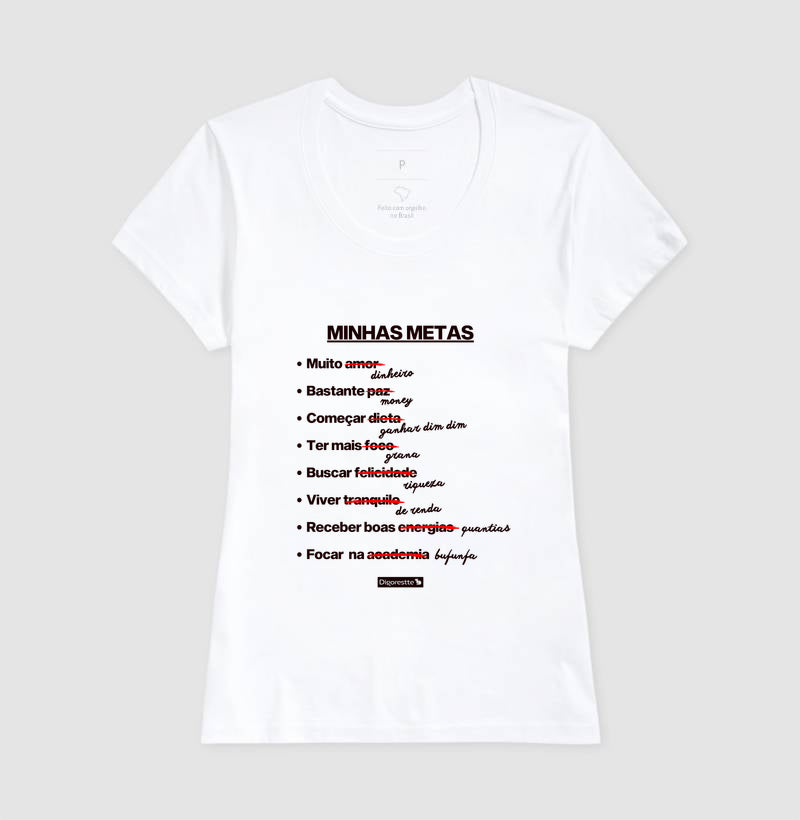 CAMISETA ANO NOVO MINHAS METAS