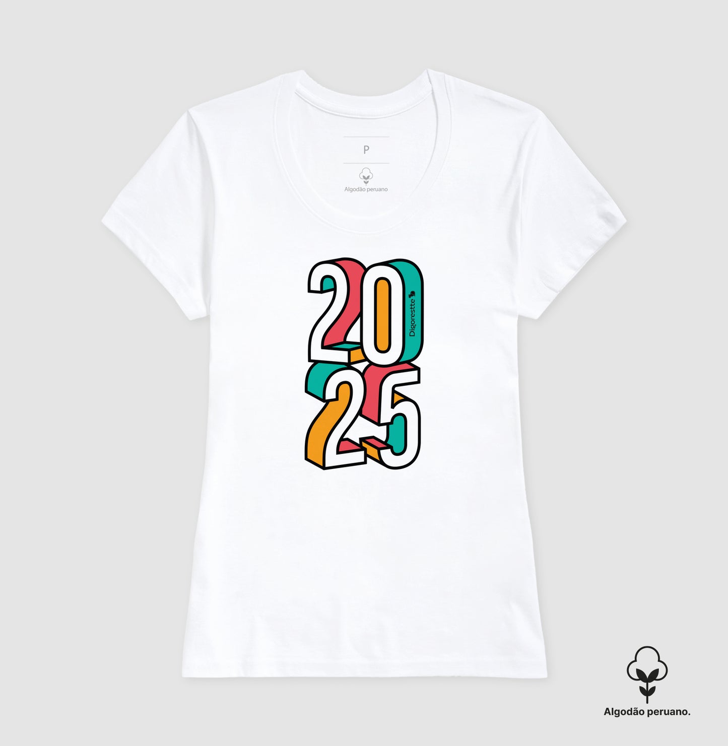 CAMISETA ALGODÃO PERUANO ANO NOVO 2025